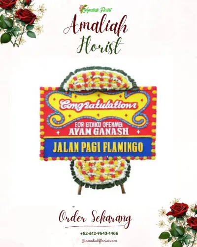Bunga Papan Congratulation di Polowijen
